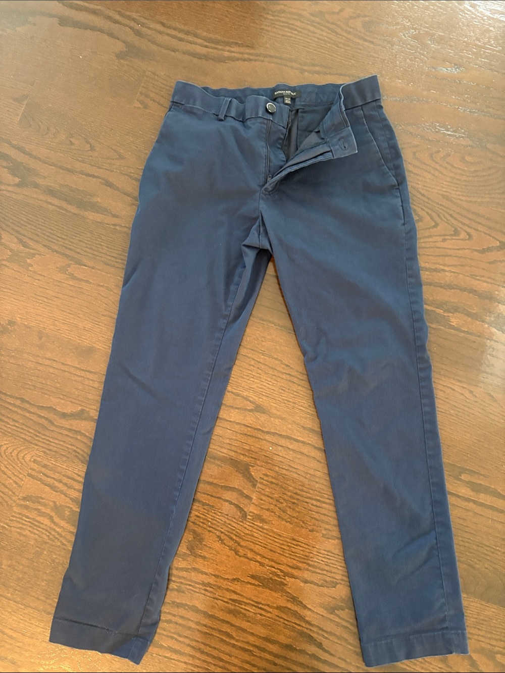 Banana Republic Dark Navy Slim Chinos